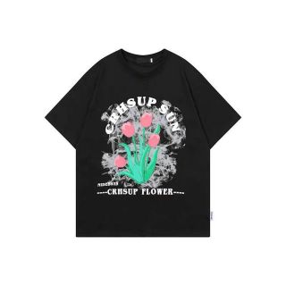 Áo Thun Tay Lỡ Dáng Rộng In Hình Hoa Tulip Kiểu Hàn Quốc Thời Trang Mùa Hè Cho Nữ Áo Thun Tay Lỡ Dáng Rộng In Hình Hoa Tulip Kiểu Hàn Quốc Thời Trang Mùa Hè Cho Nữ