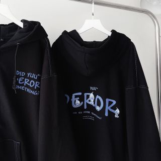 Áo Khoác Dây Kéo Nỉ Lót Bông In Chữ DEROR Chạy kansai form Unisex Áo Khoác Dây Kéo Nỉ Lót Bông In Chữ DEROR Chạy kansai form Unisex