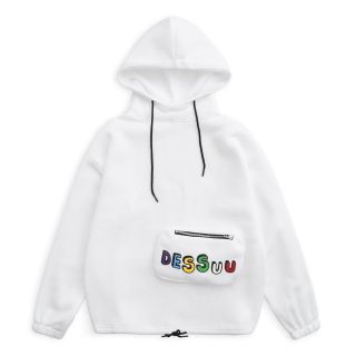 Áo hoodie in Dessuu có túi bao tử phối dây rút form rộng unisex nam nữ. Áo hoodie in Dessuu có túi bao tử phối dây rút form rộng unisex nam nữ.
