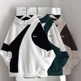 Áo hoodie DESSY nỉ bông dày dặn nút bấm phối màu phối form rộng unisex nam nữ. Áo hoodie DESSY nỉ bông dày dặn nút bấm phối màu phối form rộng unisex nam nữ.