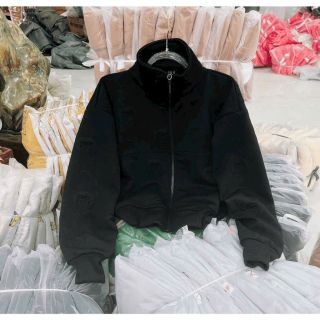 Áo khoác nữ chất xốp dập nổi đầu gấu cao cấp , tay phồng Áo khoác nữ chất xốp dập nổi đầu gấu cao cấp , tay phồng