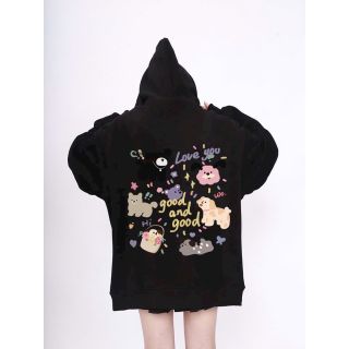 Áo hoodie nam nữ unisex in họa tiết cún cưng đáng yêu , form rộng dưới 75kg Áo hoodie nam nữ unisex in họa tiết cún cưng đáng yêu , form rộng dưới 75kg