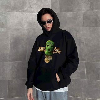 Áo hoodie mới về,logo in đầu lâu from rộng chất nỉ dày mịn Áo hoodie mới về,logo in đầu lâu from rộng chất nỉ dày mịn