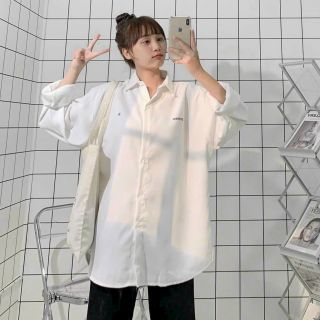 Áo sơ mi mi da lộn tay dài thêu octerber Áo sơ mi mi da lộn tay dài thêu octerber