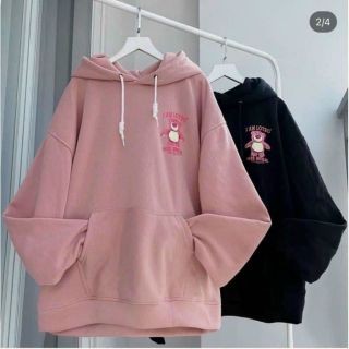 Áo hoodie in gấu dâu I Am Lotso Áo hoodie in gấu dâu I Am Lotso