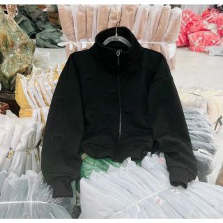 Áo khoác nhẹ Nữ cổ trụ hình đầu sói chất xốp nổi cao cấp phong cách thời trang siêu sành điệu mới lạ ,form 40-65kg