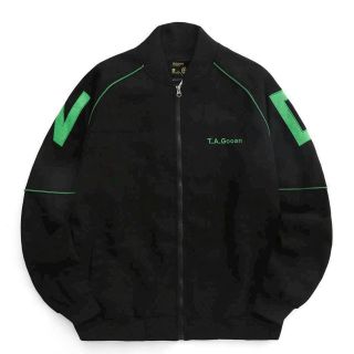 Áo khoác bomber UNISEX chất da lộn lót dù thêu T.A.GOOAN