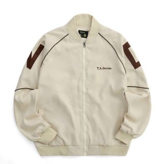 Áo khoác bomber UNISEX chất da lộn lót dù thêu T.A.GOOAN