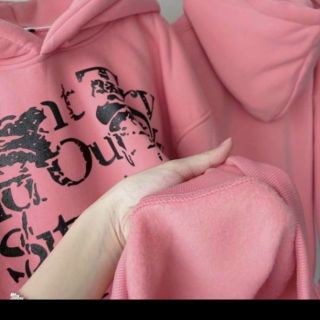 Áo hoodie chất thun nỉ mềm mịn mát,mặc chống nắng,tay phồng nhúng .logo in form 70kg màu đen, Hồng