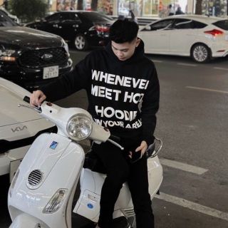 Áo hoodie in nổi WHENEVER nón 2 lớp cùng màu ,tay phòng Áo hoodie in nổi WHENEVER nón 2 lớp cùng màu ,tay phòng