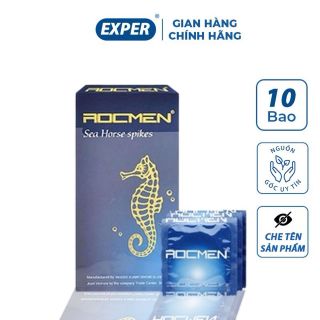Bao cao su ROCMEN XANH hộp 10 cái Bao cao su ROCMEN XANH hộp 10 cái