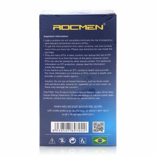 Bao cao su ROCMEN XANH hộp 10 cái Bao cao su ROCMEN XANH hộp 10 cái