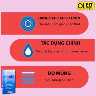 Bao cao su OLEO LAMPO COOLING hộp 10 cái Bao cao su OLEO LAMPO COOLING hộp 10 cái