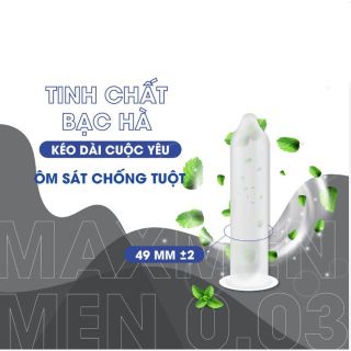 Bao cao su siêu mỏng Maxxmen 5in1 size 49mm Bao cao su siêu mỏng Maxxmen 5in1 size 49mm