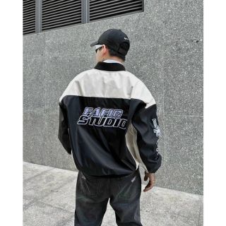 Áo khoác UNISEX chất dù 2 lớp phối thân in FAFIC STUDIO