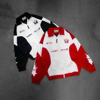 Áo khoác 2 lớp lót dù phối thân in HIGH CLUB