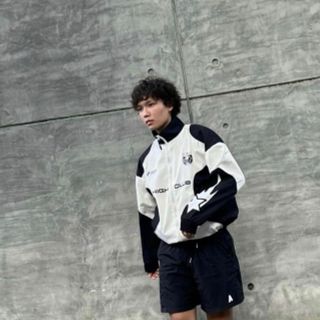 Áo khoác 2 lớp lót dù phối thân in HIGH CLUB