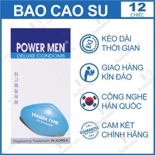 Bao cao su POWER MEN VIAGRA kéo dài Bao cao su POWER MEN VIAGRA kéo dài