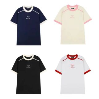 Áo thun cotton Hình thêu,co giản mịn mát.viền sọc như hình . From rộng dưới 60kg Áo thun cotton Hình thêu,co giản mịn mát.viền sọc như hình . From rộng dưới 60kg