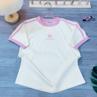 Áo thun cotton Hình thêu,co giản mịn mát.viền sọc như hình . From rộng dưới 60kg Áo thun cotton Hình thêu,co giản mịn mát.viền sọc như hình . From rộng dưới 60kg