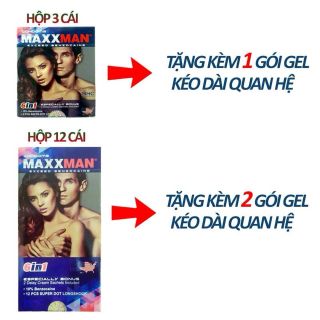 Bao cao su MaxxMan 6in1 gai lớn, kéo dài Bao cao su MaxxMan 6in1 gai lớn, kéo dài