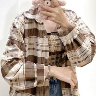 Set áo ống kèm áo sơ mi khoác ngoài sọc caro Set áo ống kèm áo sơ mi khoác ngoài sọc caro