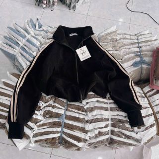 Áo khoác len nhung gân 4 túi freesize dưới 60kg hàng đẹp bán