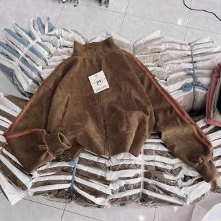 Áo khoác len nhung gân 4 túi freesize dưới 60kg hàng đẹp bán