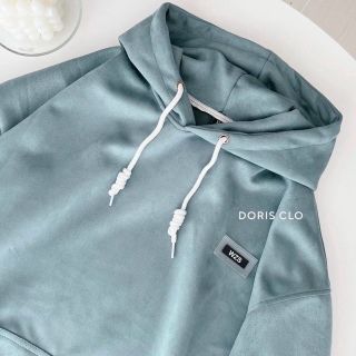 Áo hoodie xanh in nổi nón rộng 2 lớp, form rộng 75kg, vải dày mịn, chống nắng tốt