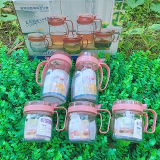 Bộ 5 Hũ Gia Vị Đỏ (THÙNG 12B)