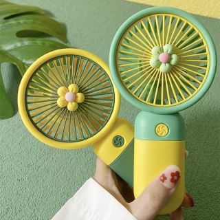 Quạt Tích Điện Hình Bông Hoa Dễ Thương Siêu Mạnh ( THÙNG 144C)