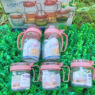 Bộ 5 Hũ Gia Vị Đỏ (THÙNG 12B)