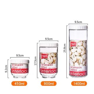 Set 5 Lọ thủy tinh đựng gia vị thủy tinh nắp xoáy