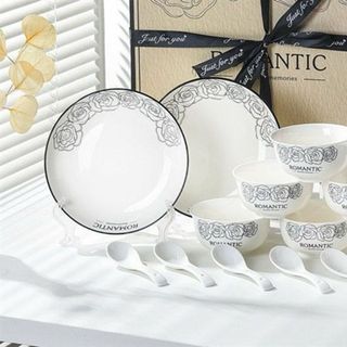 Bộ Bát 14 Món Hoa Hồng (THÙNG 16B Bộ Bát 14 Món Hoa Hồng (THÙNG 16B