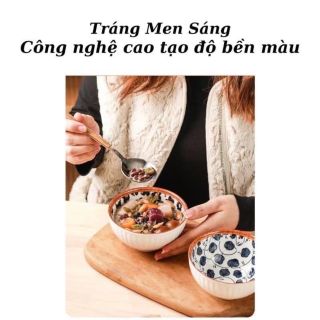 Bộ Bát Hoa Cổ Kèm Thìa Đũa (THÙNG 20B) đúng hoa