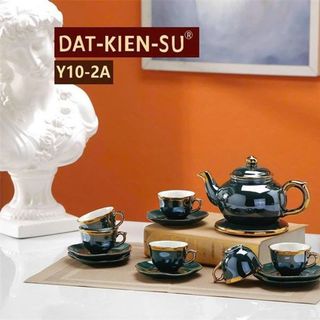 Ấm Chén Xanh Đĩa Kê Y10-2A (THÙNG 12B) Ấm Chén Xanh Đĩa Kê Y10-2A (THÙNG 12B)