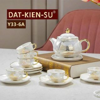Bộ Ấm Chén Đĩa Kê Sứ Vân Đá CC Y33-6A (THÙNG 12B) Bộ Ấm Chén Đĩa Kê Sứ Vân Đá CC Y33-6A (THÙNG 12B)