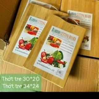 Thớt Tre Cao Cấp Kháng Khuẩn ( THÙNG 30C ) 2 size 30x20 , 34x 24