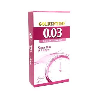 Bao cao su Goldentime 0.03 siêu mỏng hộp 12 bao Bao cao su Goldentime 0.03 siêu mỏng hộp 12 bao
