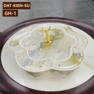 Khay mứt sứ hươu GH-1 ( THÙNG 12C)