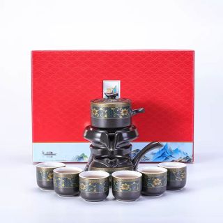 Bộ Ấm Chén Uống Trà Gốm Sứ Hoa Cẩm Đỏ - Sự Hòa Quyện Hoàn Hảo Giữa Nghệ Thuật Và Trà