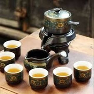 Bộ Ấm Chén Uống Trà Gốm Sứ Hoa Cẩm Đỏ - Sự Hòa Quyện Hoàn Hảo Giữa Nghệ Thuật Và Trà