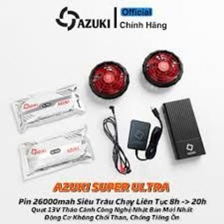 Bộ phụ kiện pin áo điều hòa japan, pin chuẩn 86000. 4 chế độ gió