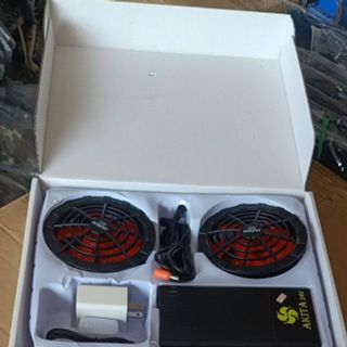 bộ phụ kiện áo điều hòa nhật bản cao cấp Pin 74.000mAh Quạt 14v-3 cánh to siêu mát bộ phụ kiện áo điều hòa nhật bản cao cấp Pin 74.000mAh Quạt 14v-3 cánh to siêu mát