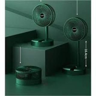 Quạt Tích Điện SUPER Gấp Gọn, Quạt Mini Để Bàn Xoay 180 Độ, 3 Tốc Độ Gió, Cổng Sạc USB Quạt Tích Điện SUPER Gấp Gọn, Quạt Mini Để Bàn Xoay 180 Độ, 3 Tốc Độ Gió, Cổng Sạc USB