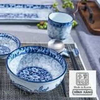 Bát Canh Bộ Đồ Ăn Chống bỏng Retro Màu Xanh Và Trắng Sứ Series Cảnh Đức Trấn Bộ Đồ Ăn Gốm Sứ Quà Tặng Tốt Nhất