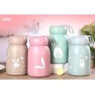 Bình đựng nước giữ nhiệt lõi thuỷ tinh bọc nhựa lúa mạch Cốc cách nhiệt hai lớp 320ml