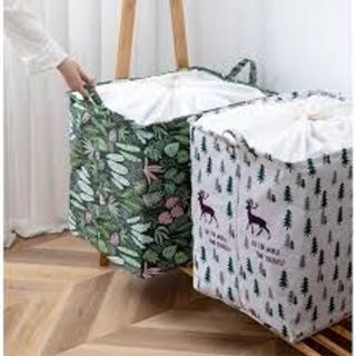 Túi đựng quần áo chăn màn cỡ lớn đa năng gấp gọn, giỏ đựng quần áo