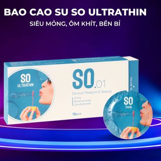 Bao cao su SO ULTRATHIN hương vani Bao cao su SO ULTRATHIN hương vani