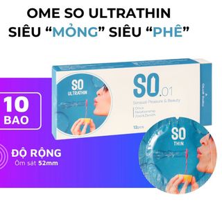 Bao cao su SO ULTRATHIN hương vani Bao cao su SO ULTRATHIN hương vani